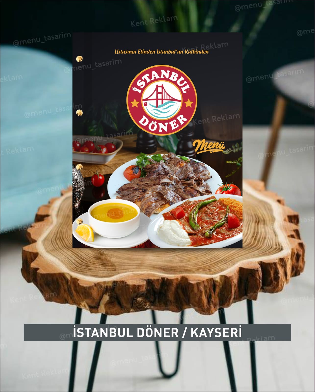 İSTANBUL DÖNER KAYSERİ kurumsal restoran cafe menü tasarımı ve baskısı